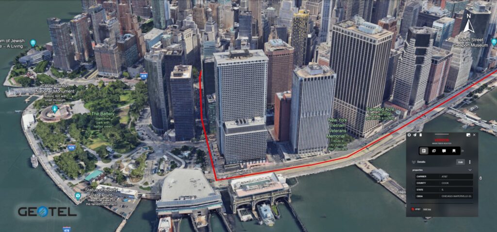 The Power of Geographic Information Systems (GIS) Carrier Fiber Route data for telecom, real estate, urban planning, and government geospatial analysis."