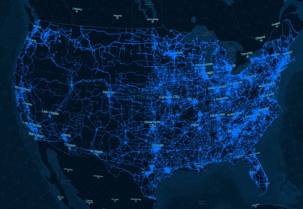 Carrier Network Maps Image