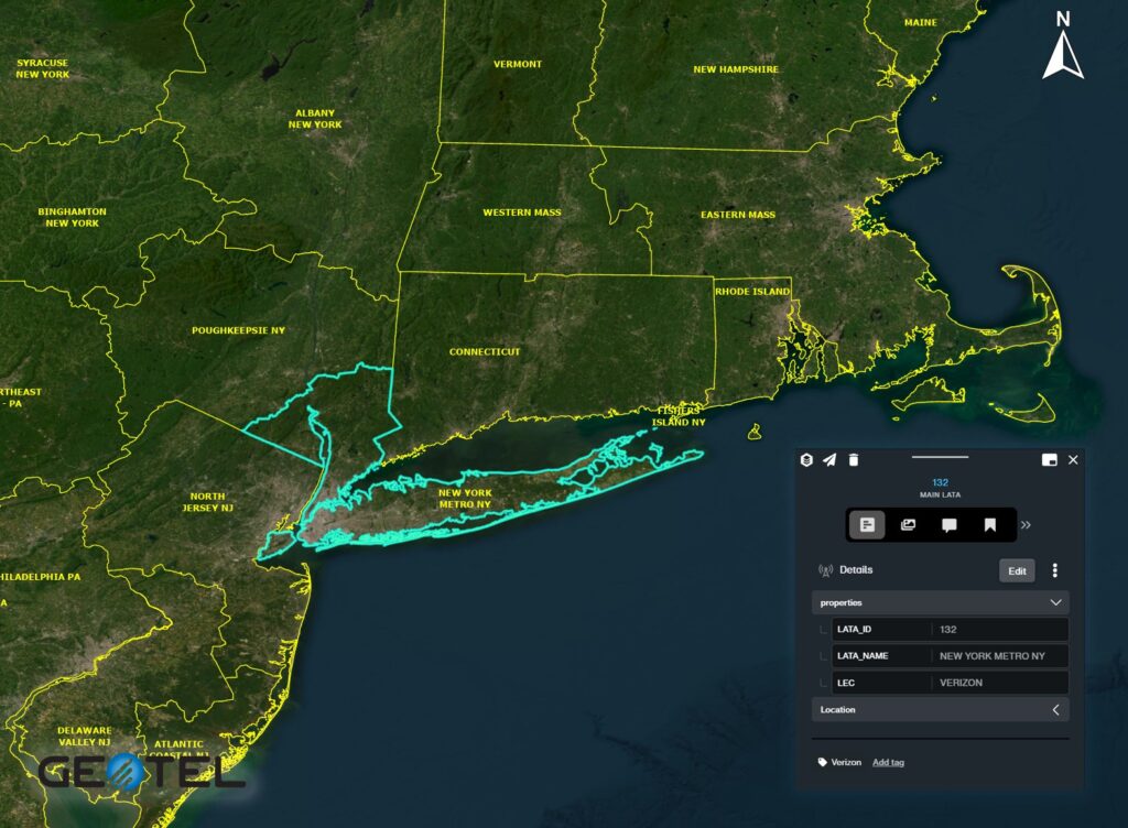 The Power of Geographic Information Systems (GIS) LATA Boundaries Image