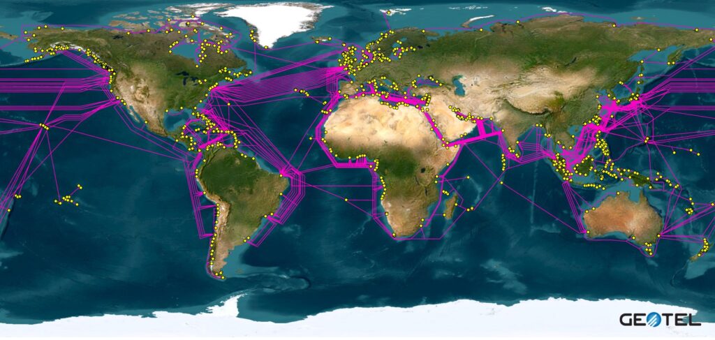 Video Pattern Submarine Cables & Landings Image