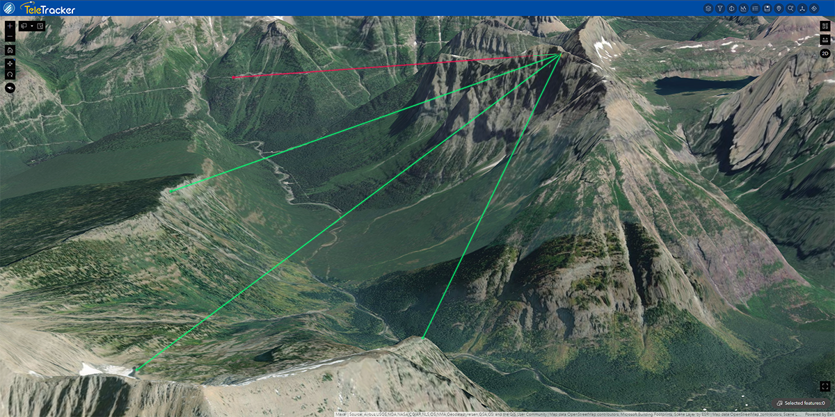 Line of Sight TeleTracker Line of Sight Tool Example
